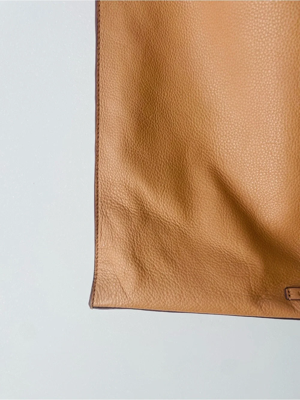 Lucky Brand Mina Leather Tote Bag with Braided Handles